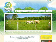 Tablet Screenshot of cabanesduboisclair.com